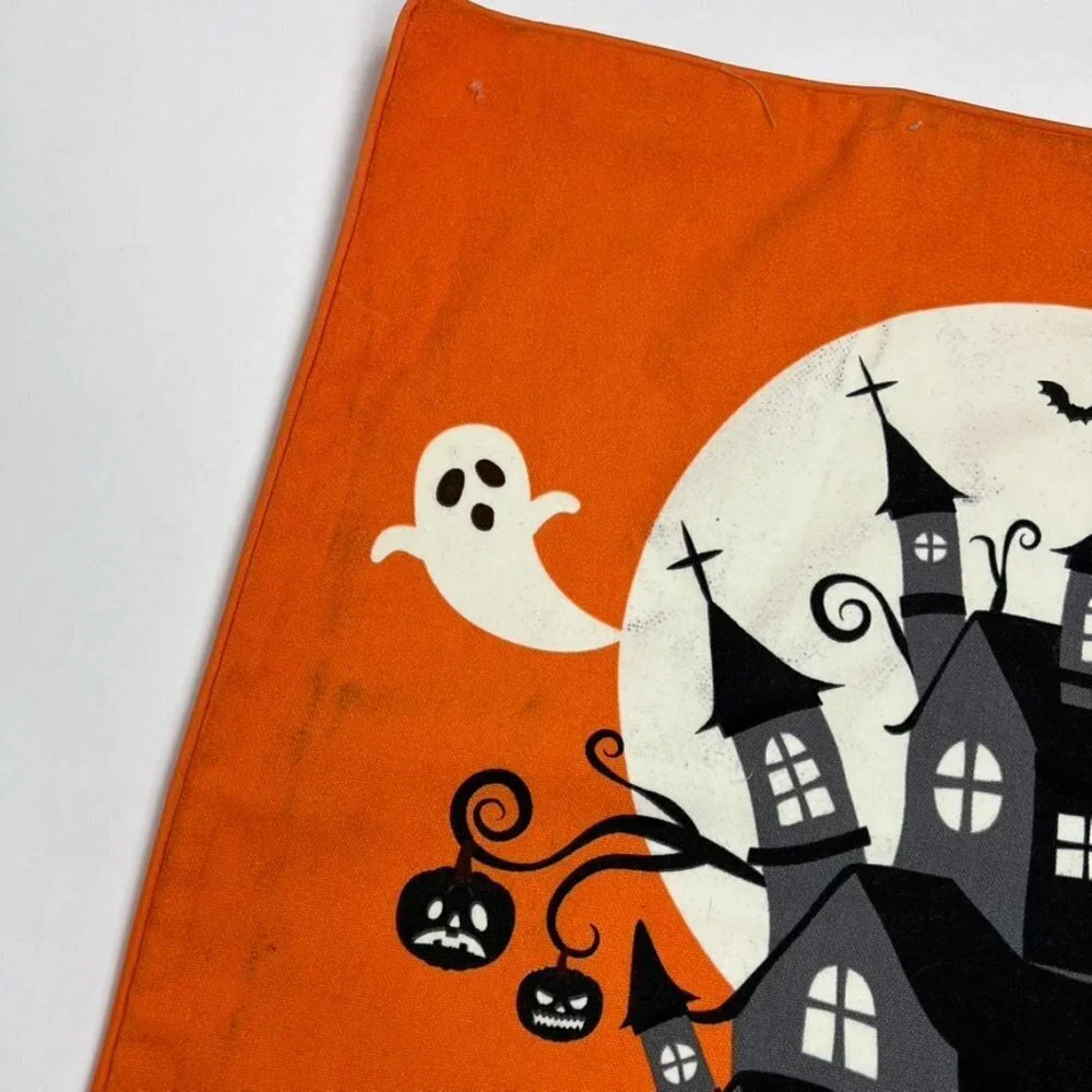 NWT THRO by Marlo Lorenz Haunted House Glow in the Dark Pillow Cover. 20
